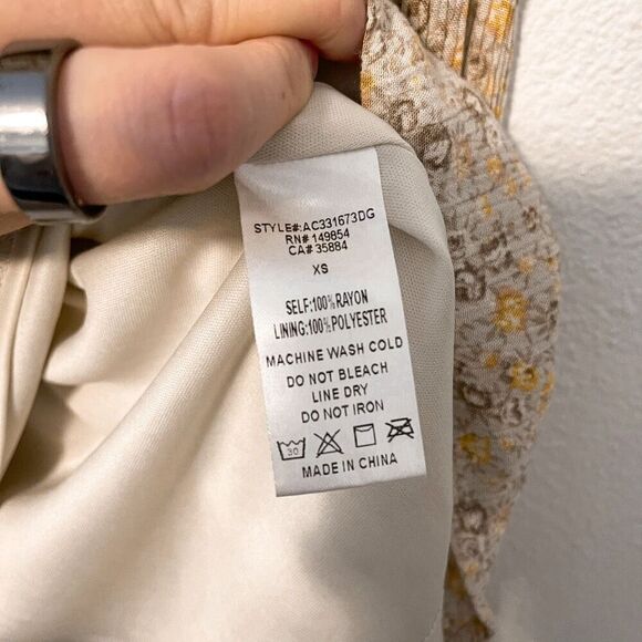 Sadie & Sage Floral Cottagecore Mini Dress XS - Picture 3 of 6